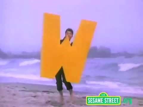 Sesame Street - Letter W On The Beach