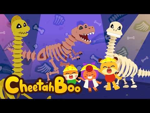 Dinosaur Bones Dance Party🌠 | Song Compilation | Nursery rhymes & Kids Song | #Cheetahboo