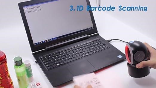 USB QR Hands-Free Barcode Scanner for Mobile Payment Computer Screen Scan