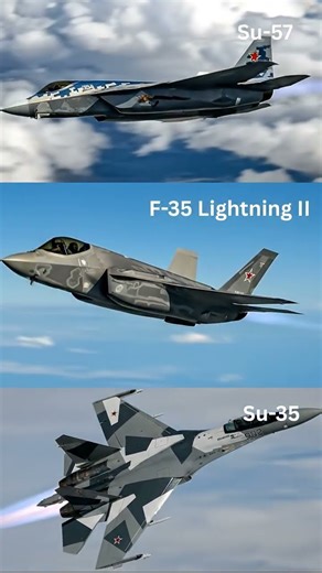 Most Advanced Fighter Jets Compared: F-35 Lightning II vs Su-35 vs Su-57