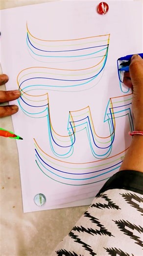 beautiful Arabic calligraphy tutorial for beginners..#allah