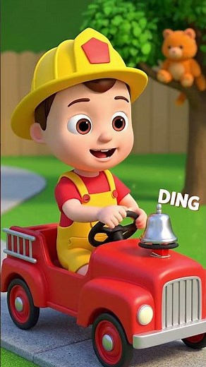 Wee Woo, The Big Red Fire Truck! 🚒🚨| Tino TV #FireTruck #kidsshorts #toddlers #KidsAnimation #TinoTV