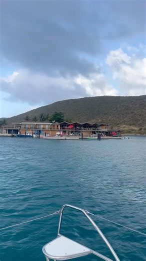 Saba Rock - British Virgin Islands - Mooring ball view #BVI