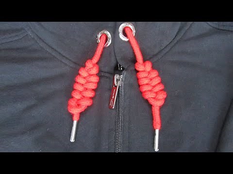 Ave Craft: How to Tie Hoodie Strings for beginners. Easy instructions for tying hoodie knots.