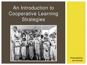 An Introduction to Cooperative Learning Strategies