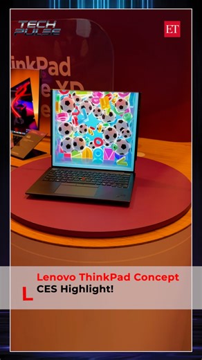 2K views | Lenovo’s ThinkPad concept is genuinely impressive. With a single swipe, the display expands from 13 inches to 16 inches, and there’s even a rear display built in. We checked it out at CES — still a concept for now, but you can see it in action in our video. #Lenovo #ThinkPad #CES #CES2026 #TechConcept #FutureTech #LaptopInnovation #FoldableTech #ExpandableDisplay #TechPreview #HandsOn #NextGenTech | The Economic Times | Facebook