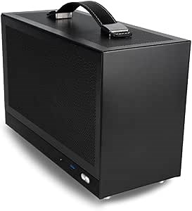 LAN Gamer RTX 5070 12GB, 8-Core AMD Ryzen 7 8700F, 32GB DDR5 RAM, 2TB Gen4 NVMe SSD, 8.1L Mini ITX SFF Desktop w/Windows 11 Pro, 3-Year Warranty, RGB Keyboard+Mouse, Internal Wi-Fi (Black)