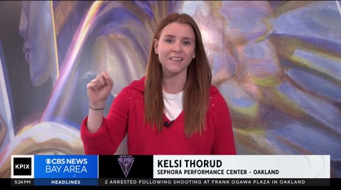 Golden State Valkyries getting ready for their first game on the road