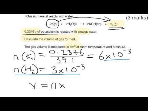 Mole calculations practice (2 of 2) OCR A level Chemistry