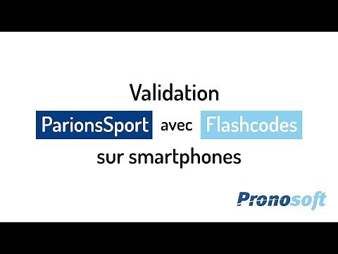 How to validate ParionsSport bets using Flashcodes?