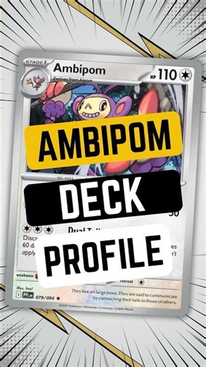 ❄ This Ambipom Damage Spread Combo Is Out of Control ❄ #Phantasmalflames #Deckprofile #shorts