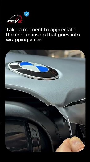 How to wrap around car emblems like a pro #diy #detailing #cars #art #bmw