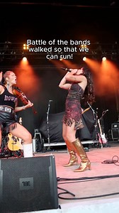 Bet you've never seen a fiddle and harmonica battle before! 🎻🔥 #livemusic #fiddle #harmonica #battleofthebands | Runaway June