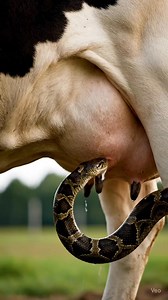 50K views · 157 reactions | A snake is sucking milk from a cow's udder #viral #trending #reelsviralシ #usa #nature | Crazy Ibrahim | Facebook