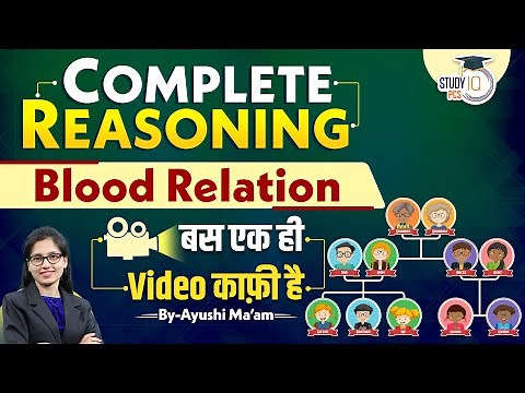 Blood Relation | Complete Reasoning For All Competitive Exams | Ayushi Mam | StudyIQ PCS