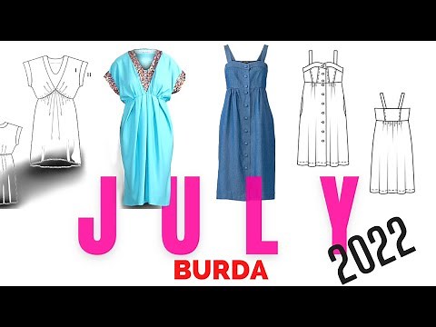 BURDA 7/2022 Full Line Drawings