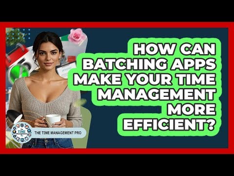 How Can **batching Apps** Make Your **time Management** More Efficient? - The Time Management Pro