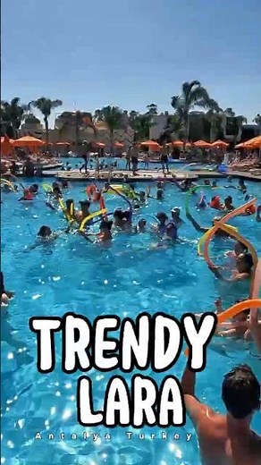 Trendy Lara Hotel Antalya Turkey Water Pool Party Gopro Hero 10 Black #capcut #vacation #travel
