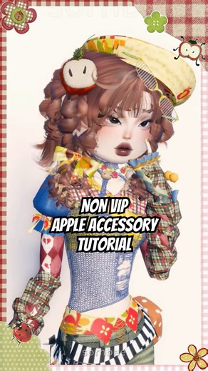 NON VIP apple accessory tutorial .ᐟ.ᐟ 🍎🪴#dtiroblox #dti #dresstoimpress #dresstoimpressroblox #fyp