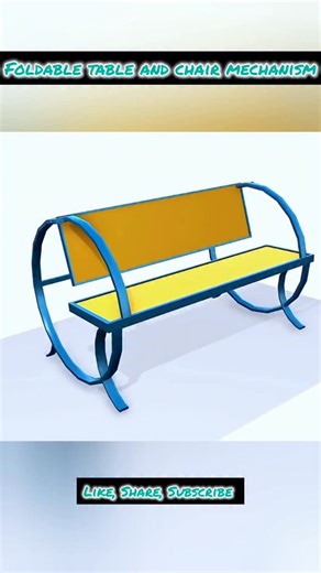 Conveyor System on Instagram: "Foldable table and chair mechanism |solid Works design| 3D Animation #conveyorsystems #solidworks_design #solidworks #3d #mechanicalengineering #technology #engineering #work #viralreels #instagram"