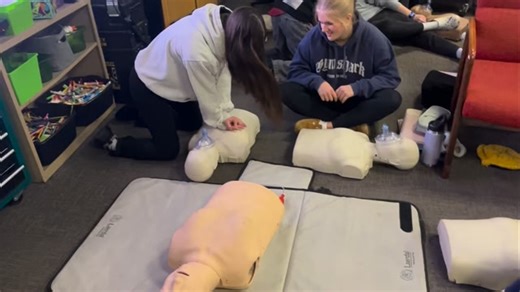 Alyssa Emanuelson on Instagram: "A little Shakira to help us count our compressions during CPR today! #cpr #cprsaveslives #athletictraining #richwoodshighschool @richwoodshighschool"
