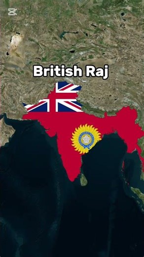 Brief history of India 🇮🇳 by map by map #country#history#shortsfeed