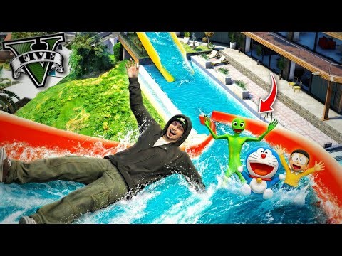 ကျွန်တော် အမိုက်စား ရေကစားကွင်းကြီး တည်ဆောက်ခဲ့တယ် 😱🔫 | I built a WaterPark In GTA V
