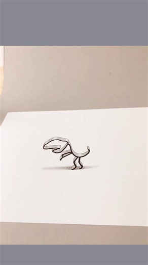 Personal simplified drawing#Little dinosaur