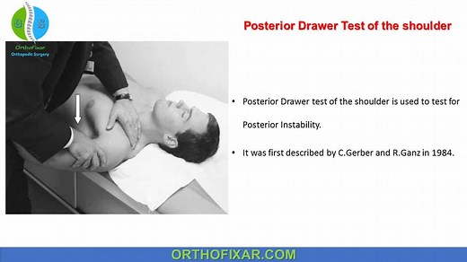 Posterior Drawer Test Of The Shoulder | OrthoFixar 2025
