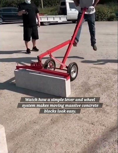 Manual Lever Block Lifter Demo: Using Mechanical Advantage to Move Heavy Concrete