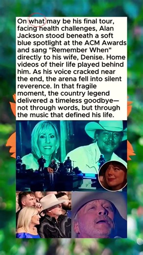 On what may be his final tour, facing health challenges, Alan Jackson stood beneath a soft blue