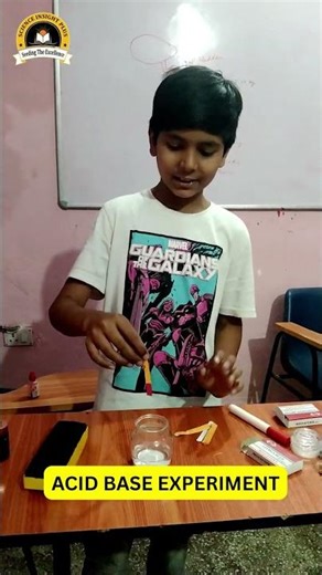 Real Classroom Experiment 🔬 | Acid vs Base Litmus Test