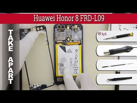 How to disassemble 📱 Huawei Honor 8 FRD-L09 Take apart Tutorial