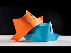 how to make a simple origami paper hat | Origami cap