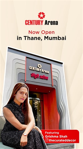 Grishma Shah | Interior Designer & Influencer🧿 on Instagram: "CenturyArena changes how you choose materials. India’s first tech-driven laminate and veneer experience store - with real-time textures, colour moods, and smart combinations that actually make sense. Design decisions - made easy. 📍Location - Teen petrol pump, Naupada, Thane West, Mumbai, Thane, Maharashtra 400602. Interiors, veneers, India’s first, experience centre, Color combinations, mood board, latest in interiors, Interior desi