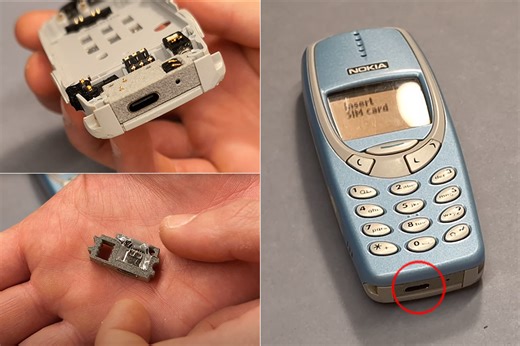 Adding USB-C Charging to an Old Nokia 3310 is Possible, Just Not Practical
