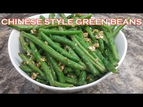 CHINESE STYLE GREEN BEANS WITH GARLIC