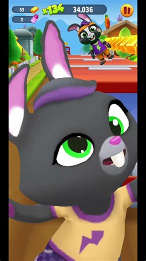 Becca's Epic Slap! 🖐️ Playing as Becca in Tom Gold Run! 🐰✨ #becca #tomgoldrun #slap