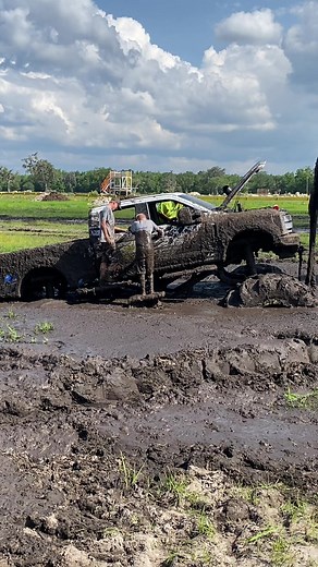 Sometimes We get Stuck in the Mud too #monster #mudbog #ford #offroad #allterrain #truck