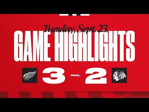 Preseason: Blackhawks at Red Wings Highlights | 9.23.25