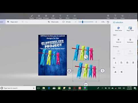 How to create a poster in Microsoft 3D paint in under 10minutes