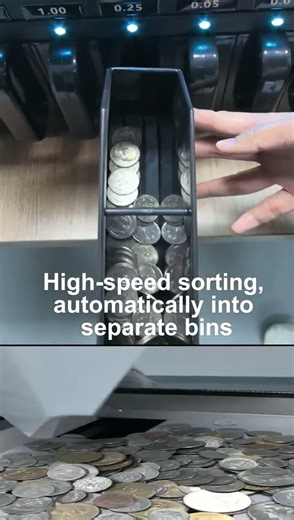 High-Speed USD Coin Sorting Machine | 6 Denominations in 32 Seconds