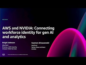 AWS re:Invent 2024 - AWS and NVIDIA: Connecting workforce identity for gen AI and analytics (SEC315)