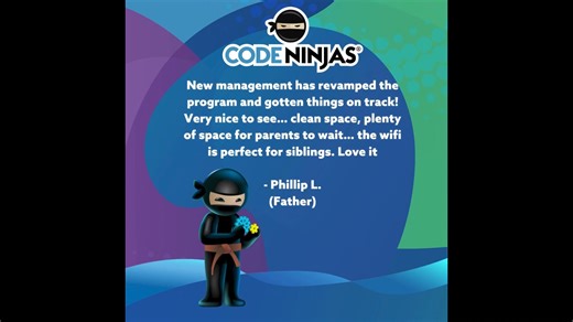 🎉 As we close out 2025, we’re taking a moment to reflect on what an incredible year it’s been — and how much we’ve grown since taking over Code Ninjas Leawood this past June. From revitalizing our center to building partnerships with local schools to welcoming so many new families through our doors… this year has been full of energy, passion, and progress. And thanks to YOU, our community, we’re heading into 2026 stronger than ever. Here are just a few of the kind words that have meant the worl