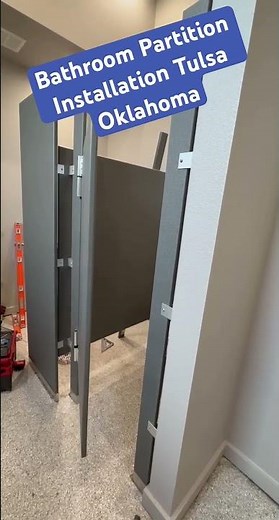 Bathroom Partition Installation – Apex Doors | Tulsa, OK #bathroomremodel #toiletpartitions
