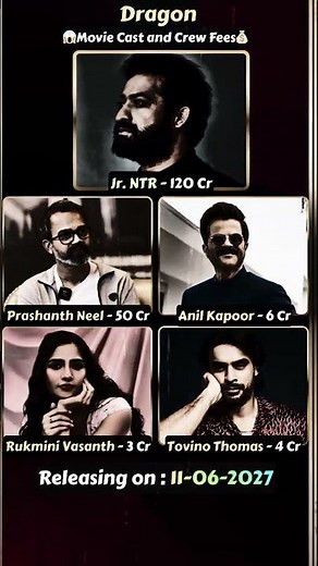 Dragon Movie Cast & Crew Fees Revealed 💰 | Actors Salary, Budget | Dragon 2026 #jrntr #dragonmovie