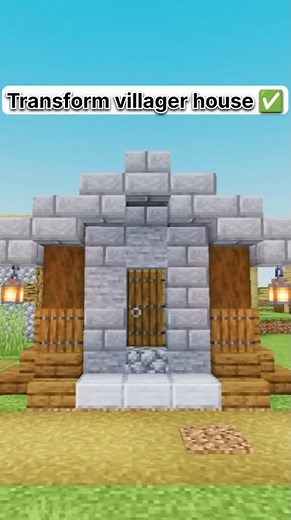 Villager House - Medieval House Minecraft #shorts #minecraft