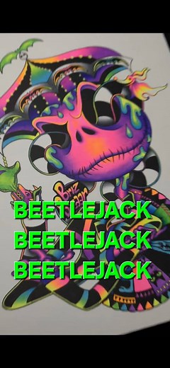 BEETLEJACK, BEETLEJACK, BEETLEJACK! 🎨 . Jack Skellington Art / Jack Skellington Tattoo Ideas / Beetlejuice Art / Beetlejuice Tattoo Idea / Tim Burton Movie Fan Art . . . #art #fanart #spookyvibes #spookyart #jackskellington #pumpkinking #ghostwiththemost #beetlejuice #timburton | brizbazaar