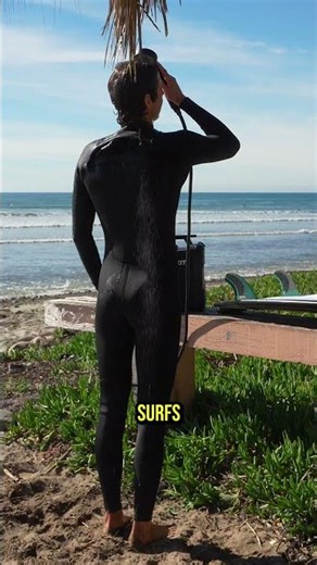 The best portable surf shower - high pressure and piping hot water on demand! #surfing #surfers
