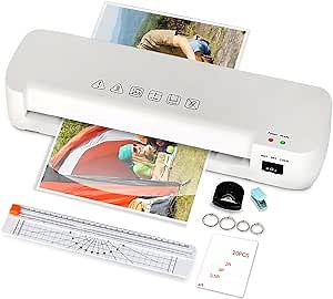 A4 Laminator, Quick Warm-Up, Fast Laminating, 4 in 1 Laminator Machine, Laminating of A4/A5/A6 for Home Office School Use